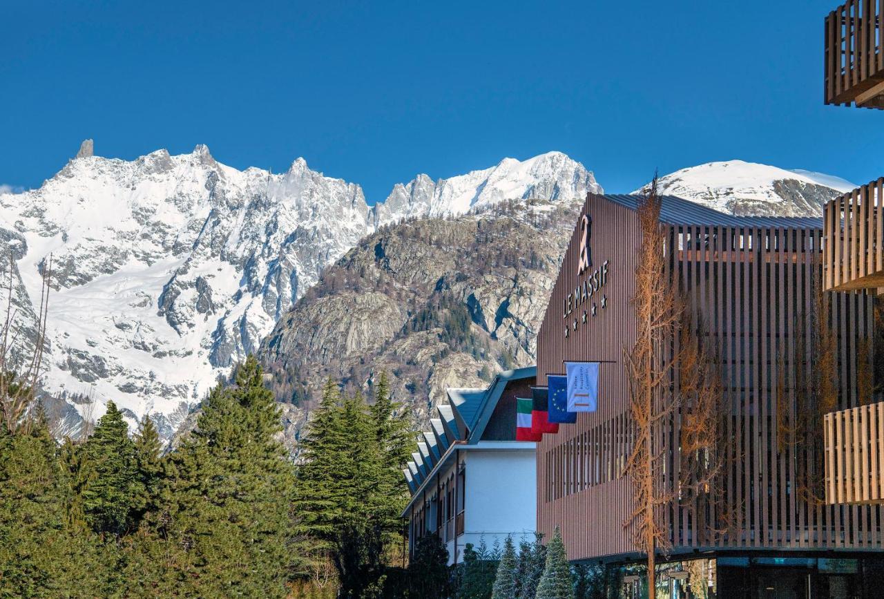Le Massif Hotel & Lodge Courmayeur The Leading Hotels Of The World Zewnętrze zdjęcie